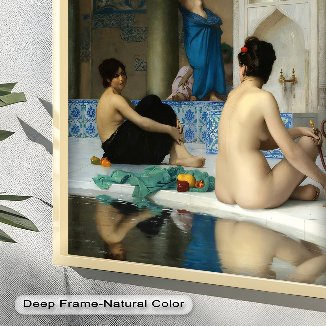 Serenity of the Harem Bath – Orientalist Renaissance Oil Painting