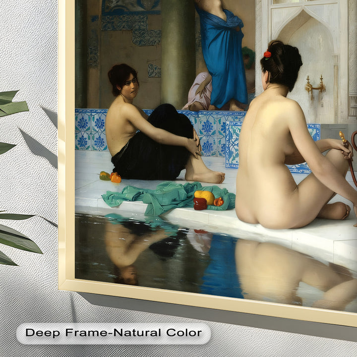 Serenity of the Harem Bath – Orientalist Renaissance Oil Painting