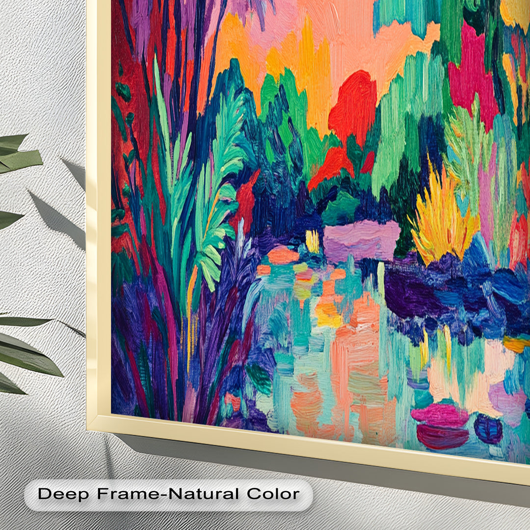 Tropical Reflections – Fauvist Oil Painting