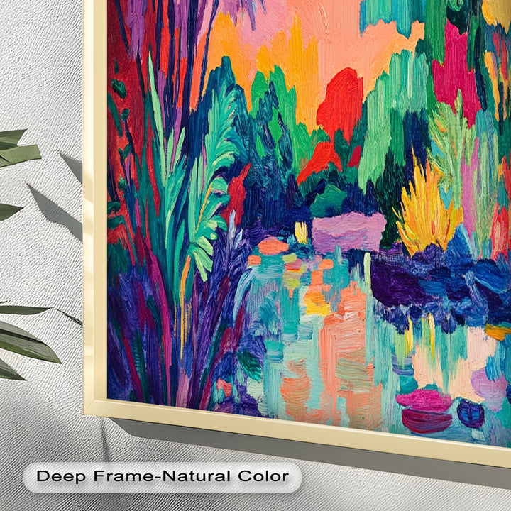 Tropical Reflections – Fauvist Oil Painting