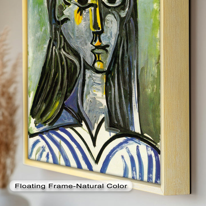 Woman in Rose Hat – Expressive Cubist Portrait Picasso Oil Painting