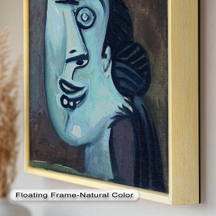 Twilight Gaze – Surreal Blue Picasso Oil Painting