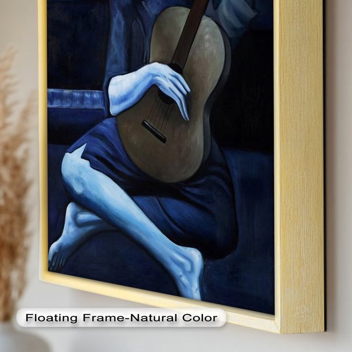 Melancholy Strings – Blue Period Picasso Oil Painting