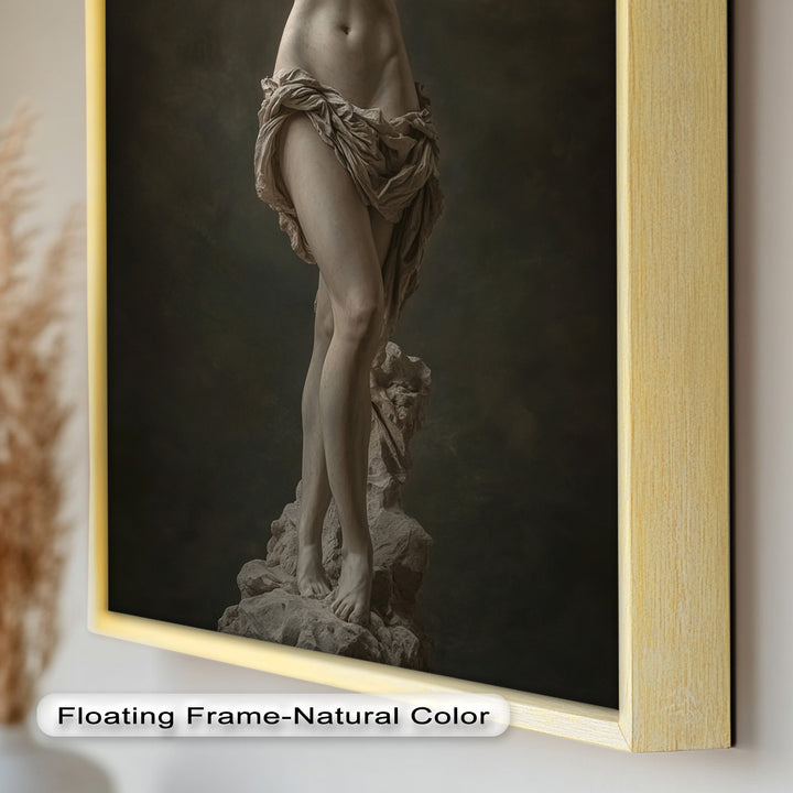 Marble Muse – Classical Nude Oil Painting