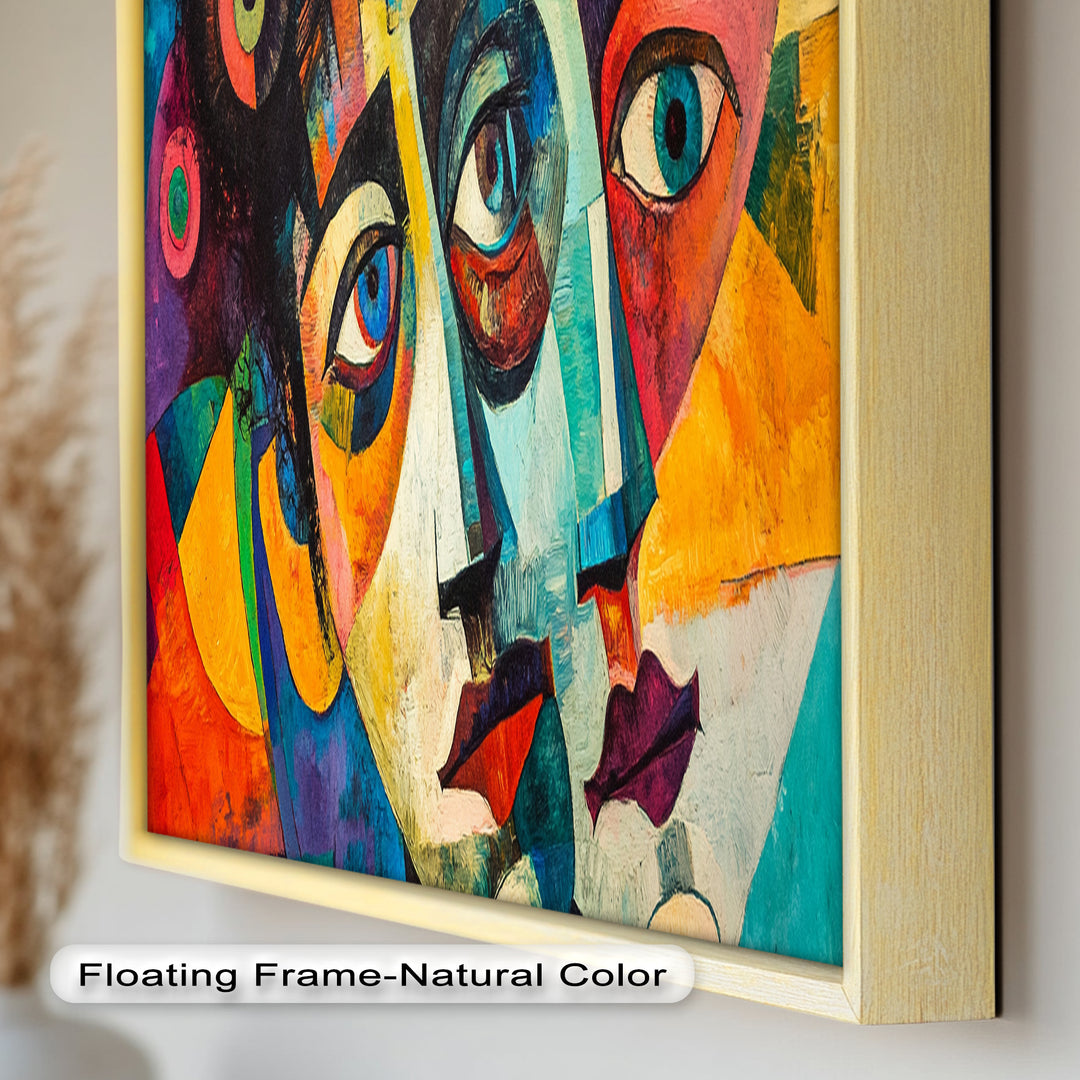 Fragmented Reflections – Abstract Oil Painting