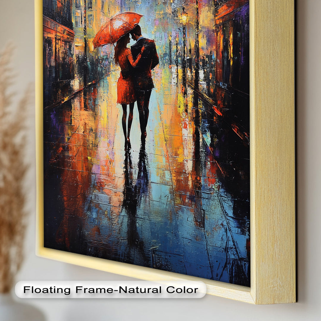 Parisian Embrace – Love Oil Painting