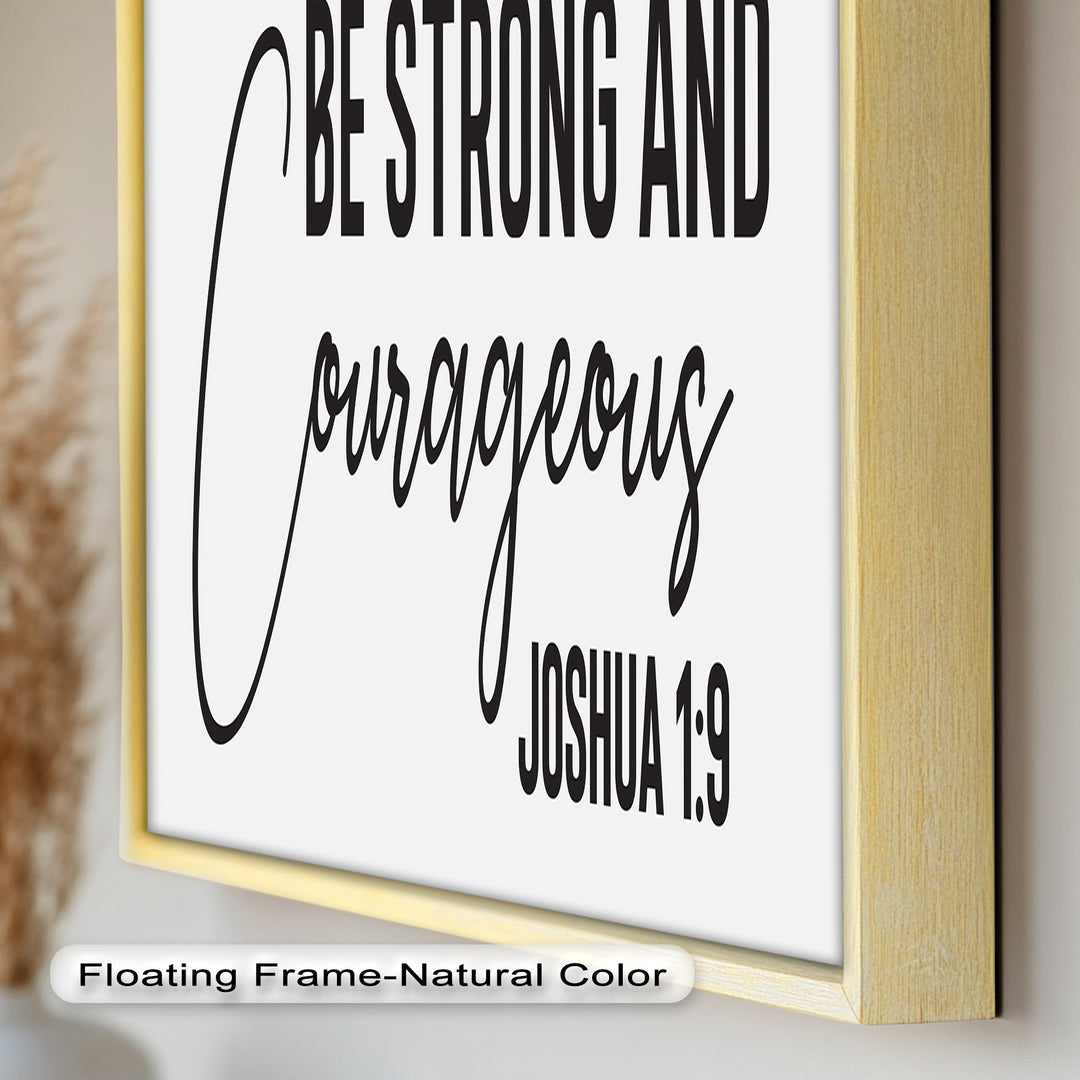 Be Strong and Courageous – Joshua 1:9 Bible Oil Painting