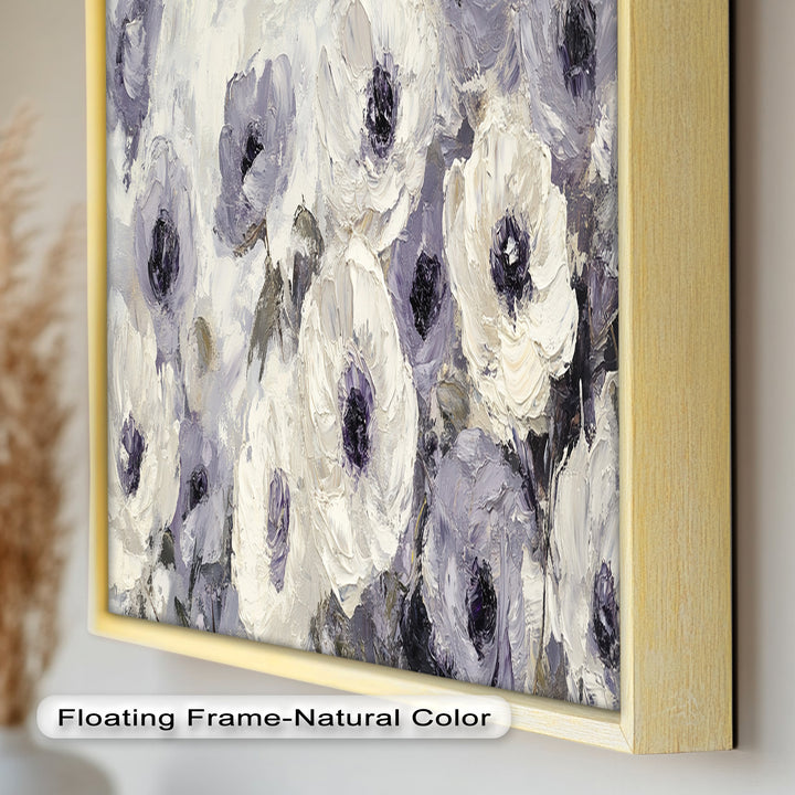 Cream and Lilac Petals - Flower Oil Painting