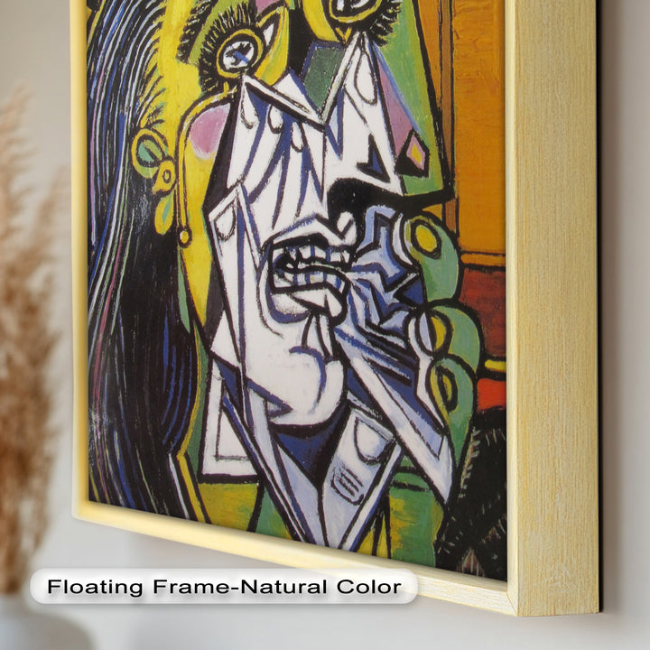 Schreie in Farbe – Emotionales expressionistisches kubistisches Ölgemälde