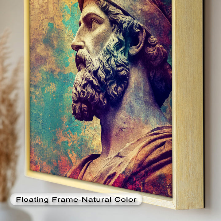 Greek Hero Bust - Mythology Oil Painting