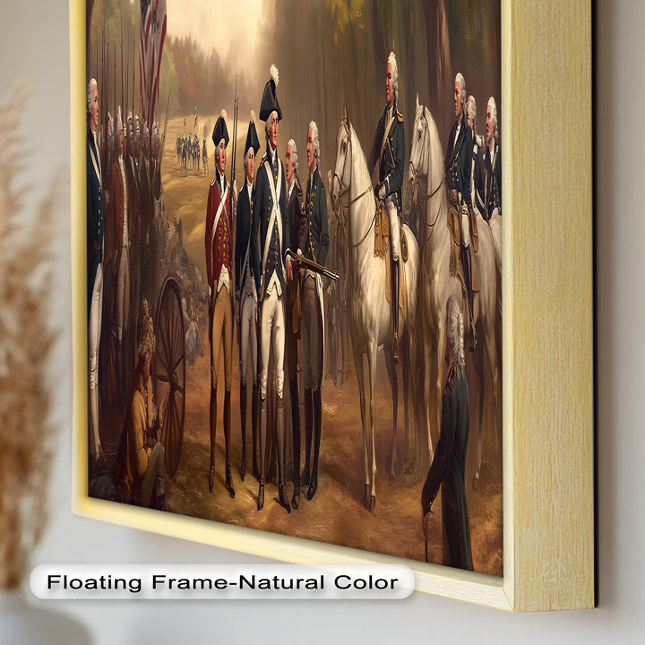 Revolutionary March – American Army Oil Painting