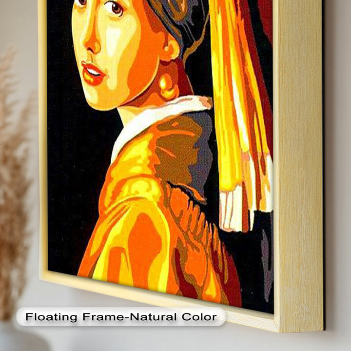 Modern Rendition of Girl with a Pearl Earring - Renaissance Oil Painting