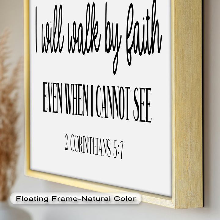 I Will Walk by Faith – Christian Oil Painting
