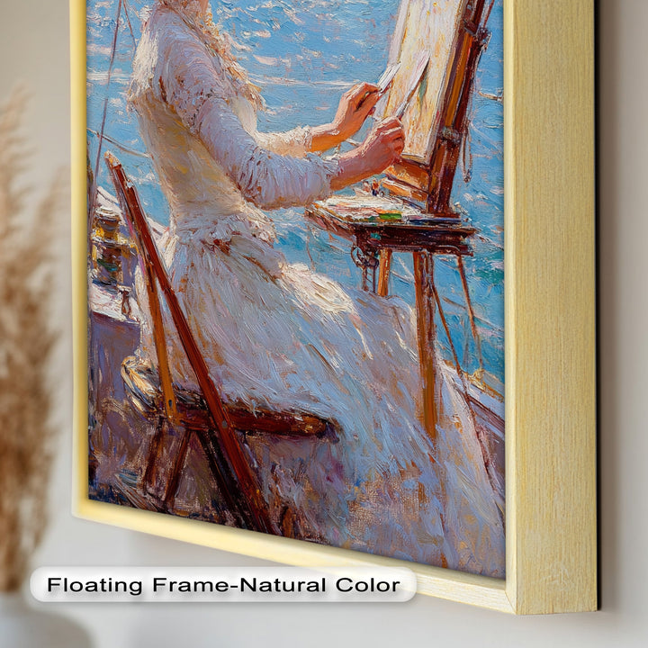 Seaside Muse – Impressionist Oil Painting