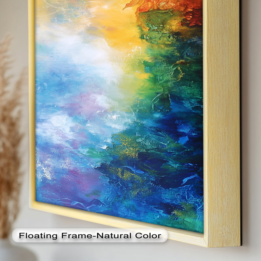 Celestial Vortex – Dreamlike Color Fade Abstract Oil Painting
