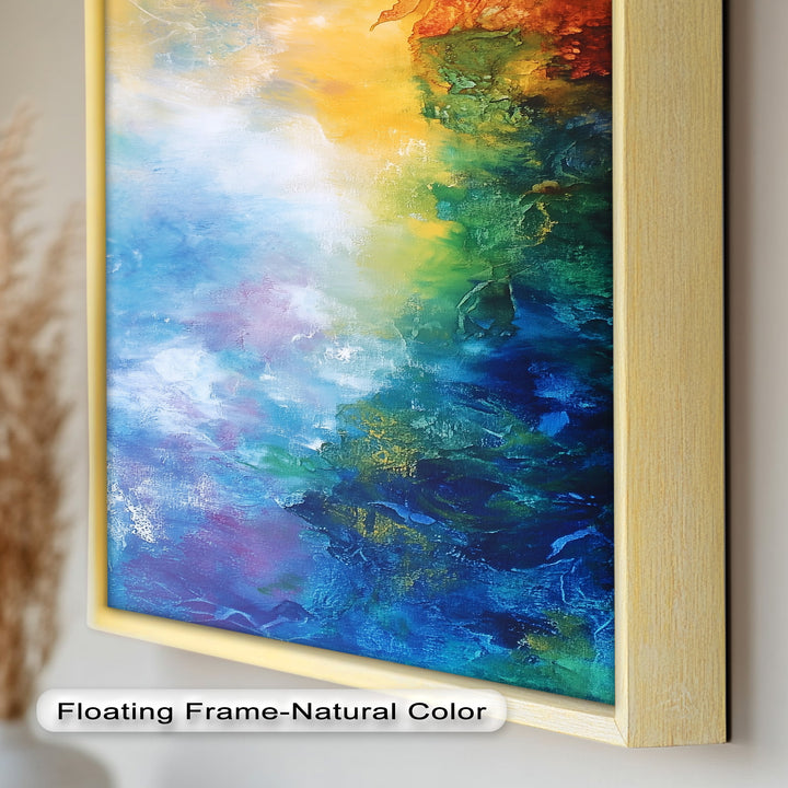 Celestial Vortex – Dreamlike Color Fade Abstract Oil Painting