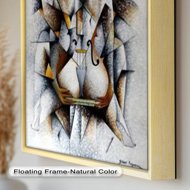 Cubist Nude with Violin - Picasso Oil Painting
