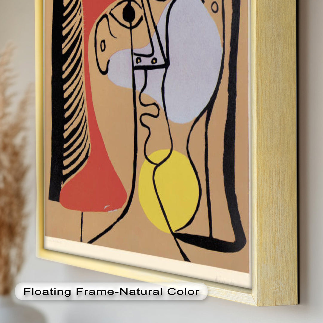 Geometric Gaze – Abstract Dual-Faced Portrait Picasso Oil Painting