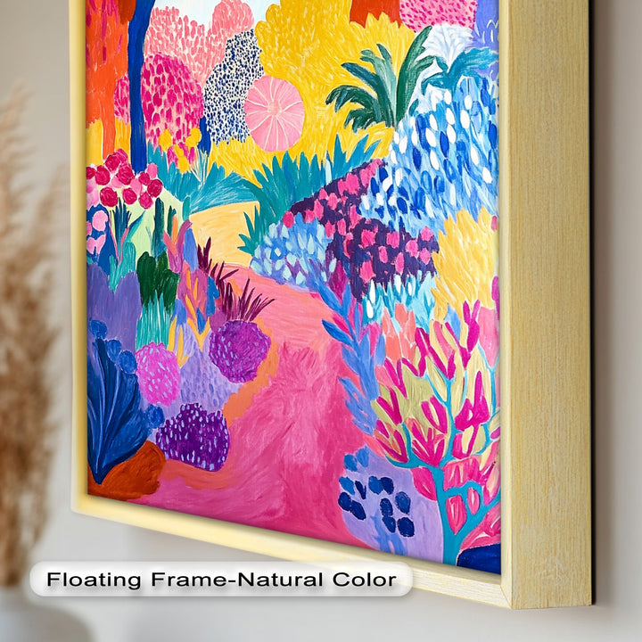 Vibrant Fauvist Garden – Expressive Nature Oil Painting