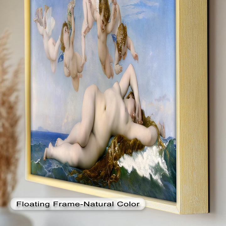 Birth of Beauty – Mythological Sea Nymph and Cherubs Oil Painting
