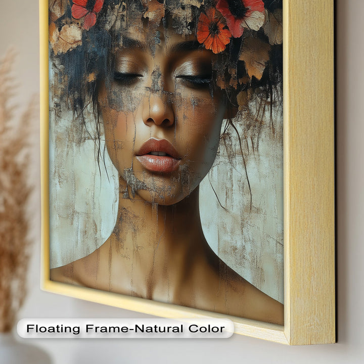 Autumn Reverie – Ethereal Boho Flower Oil Painting