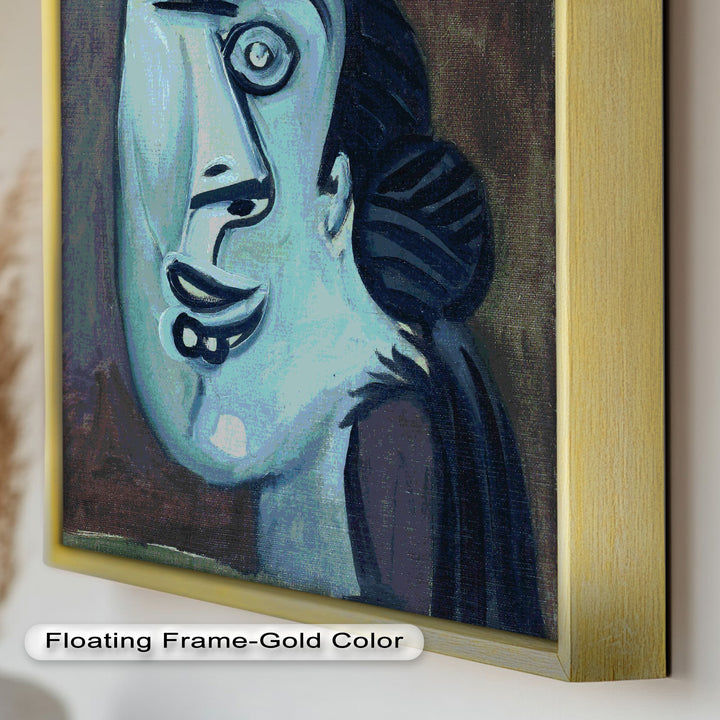 Twilight Gaze – Surreal Blue Picasso Oil Painting