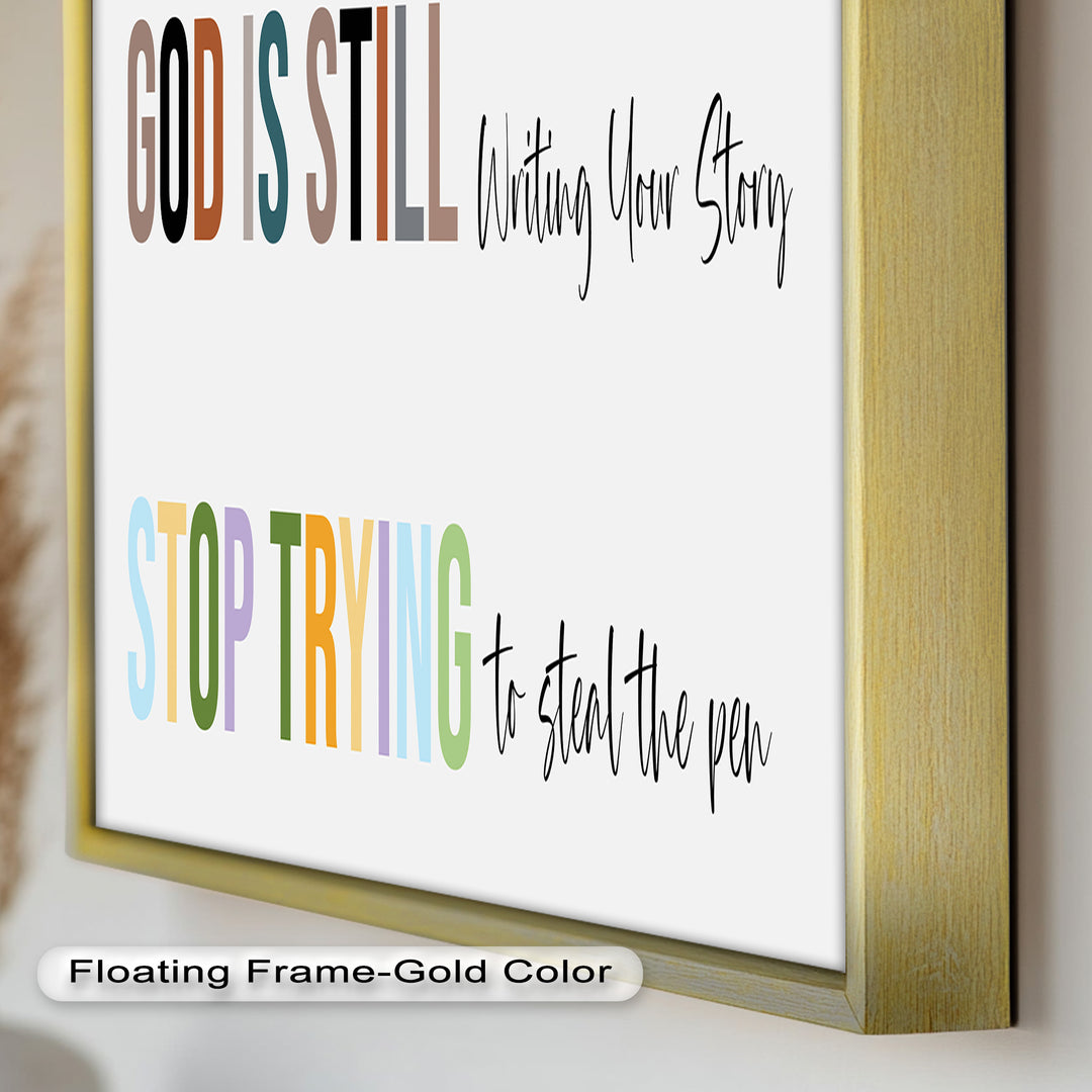 God Is Still Writing – Christian Oil Painting