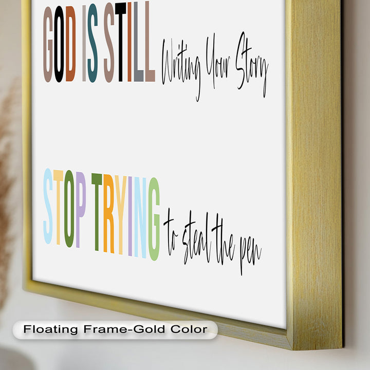 God Is Still Writing – Christian Oil Painting