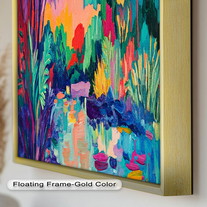 Tropical Reflections – Fauvist Oil Painting