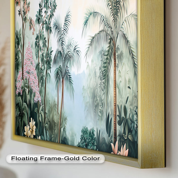 Jungle View – Tropical Floral Oil Painting