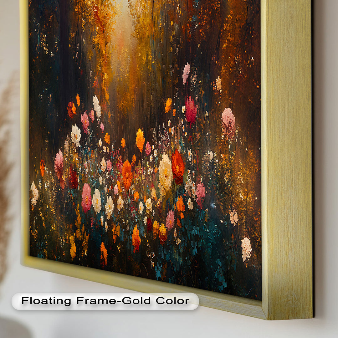 Forest Floral Landscape - Romanticism Oil Painting