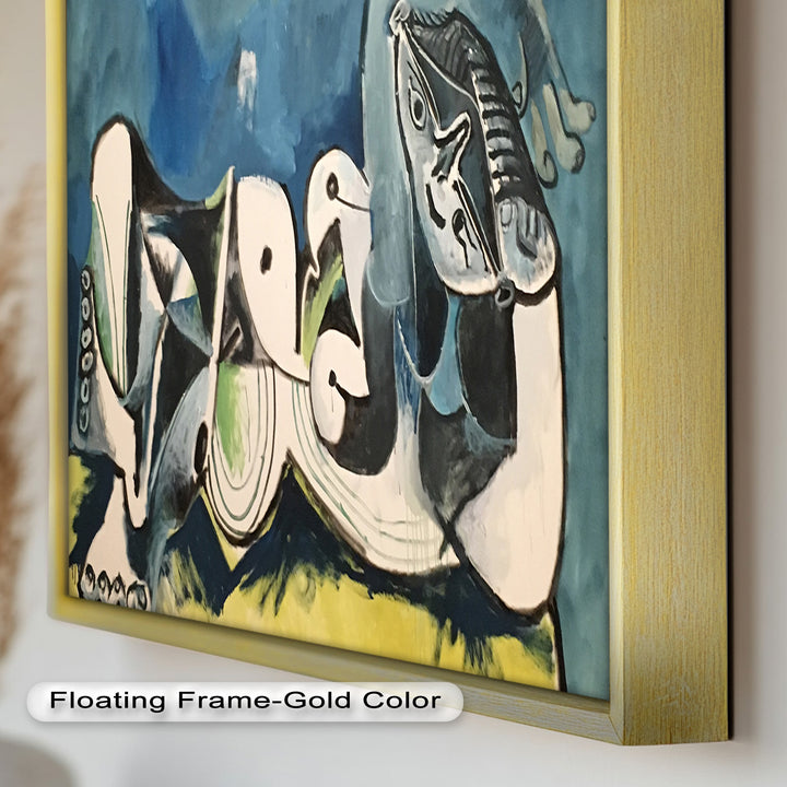 Resting in Abstraction – Reclining Figure Picasso Oil Painting