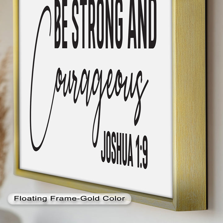 Be Strong and Courageous – Joshua 1:9 Bible Oil Painting