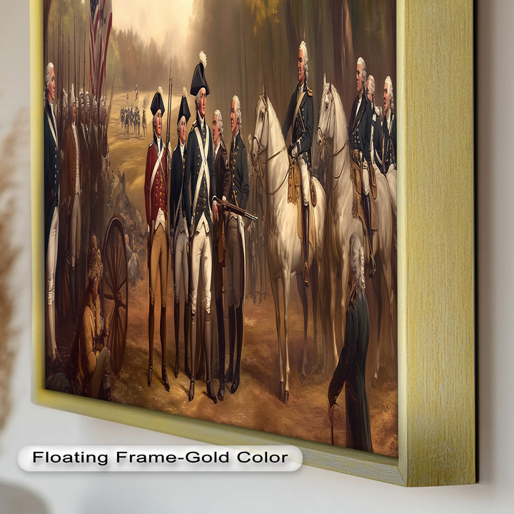 Revolutionary March – American Army Oil Painting