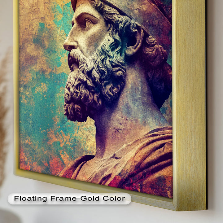Greek Hero Bust - Mythology Oil Painting