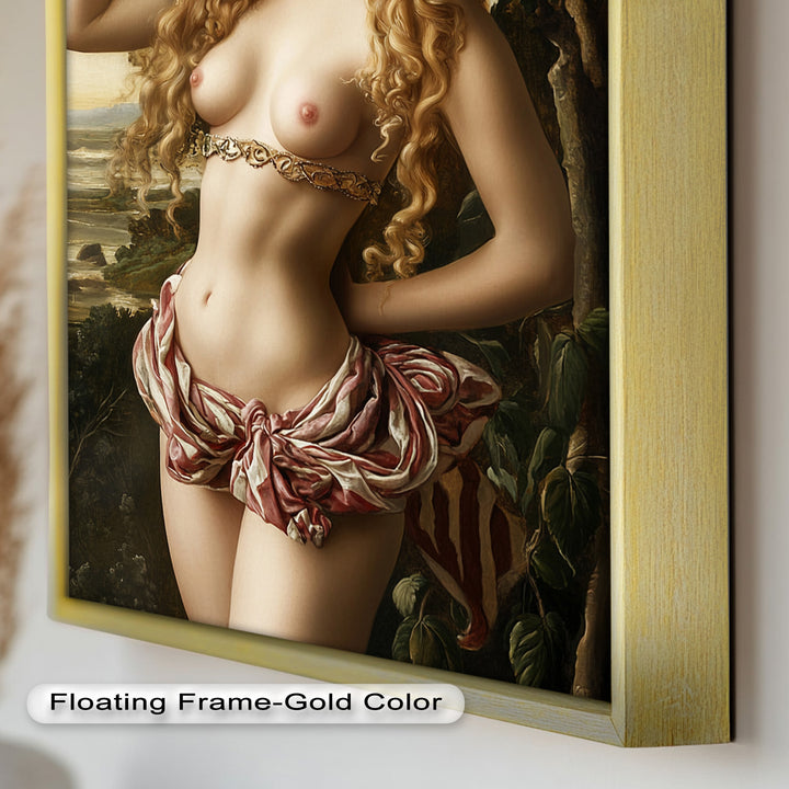 Goddess of Blossoms – Renaissance Mythology Nude Oil Painting