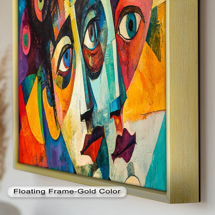 Fragmented Reflections – Abstract Oil Painting