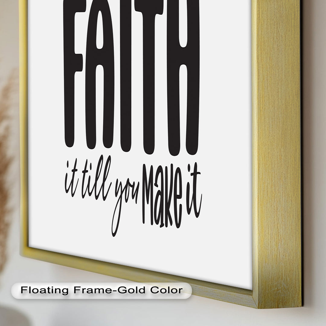 Faith It Till You Make It – Christian Oil Painting
