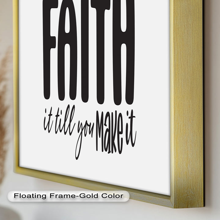 Faith It Till You Make It – Christian Oil Painting