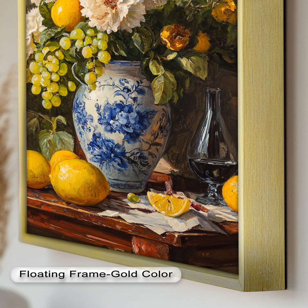 Floral and Fruit Still Life Wall Art – Floral Oil Painting