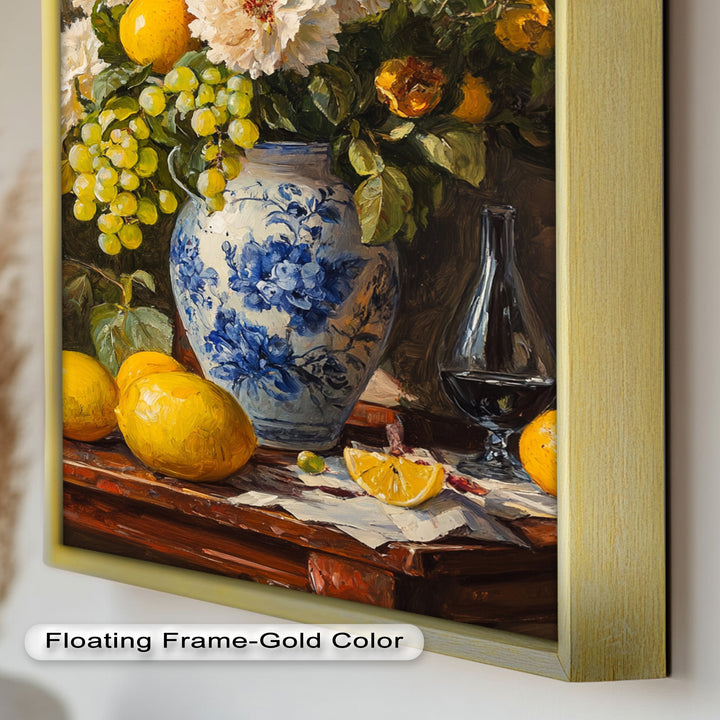 Floral and Fruit Still Life Wall Art – Floral Oil Painting