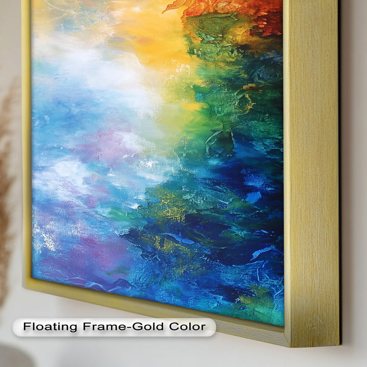 Celestial Vortex – Dreamlike Color Fade Abstract Oil Painting