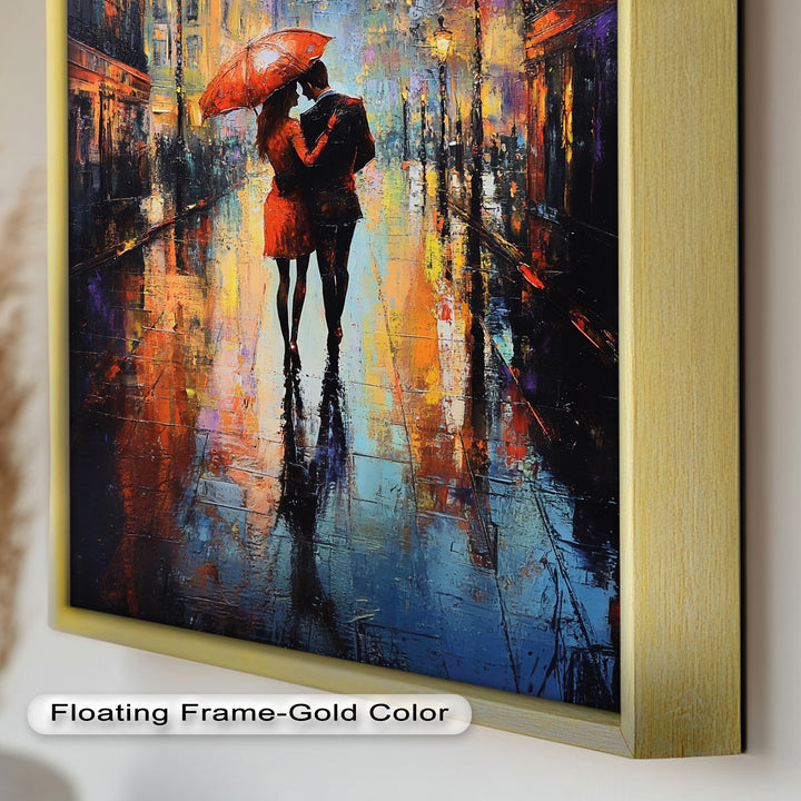 Parisian Embrace – Love Oil Painting