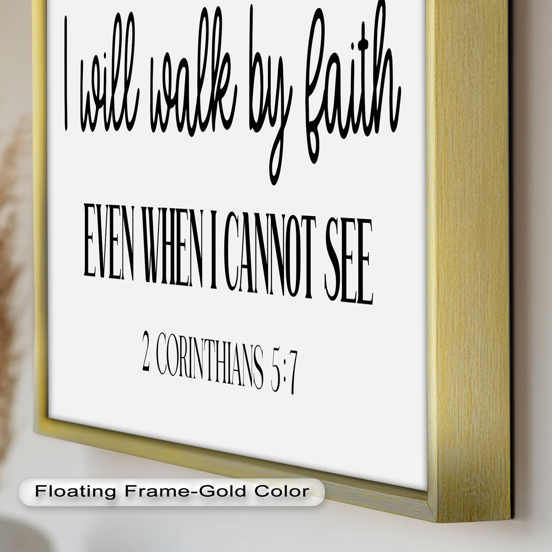 I Will Walk by Faith – Christian Oil Painting