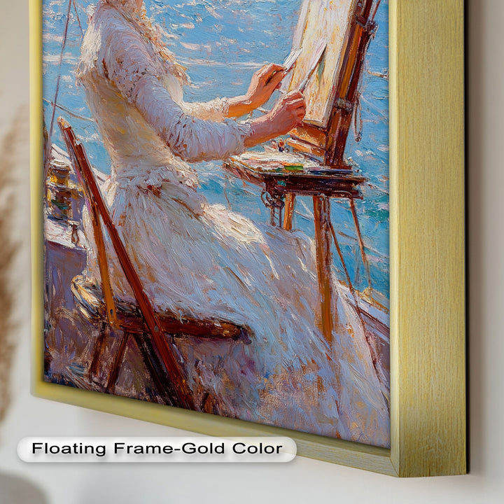 Seaside Muse – Impressionist Oil Painting