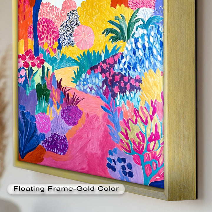 Vibrant Fauvist Garden – Expressive Nature Oil Painting