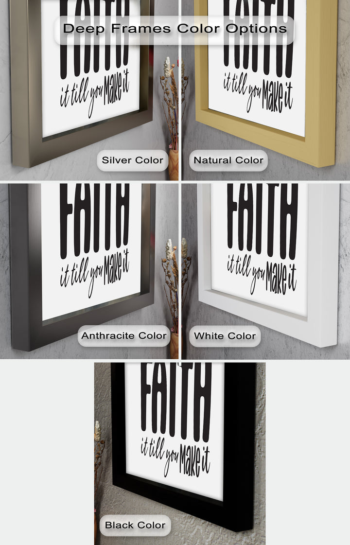 Faith It Till You Make It – Christian Oil Painting
