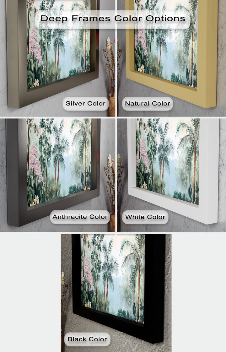 Jungle View – Tropical Floral Oil Painting