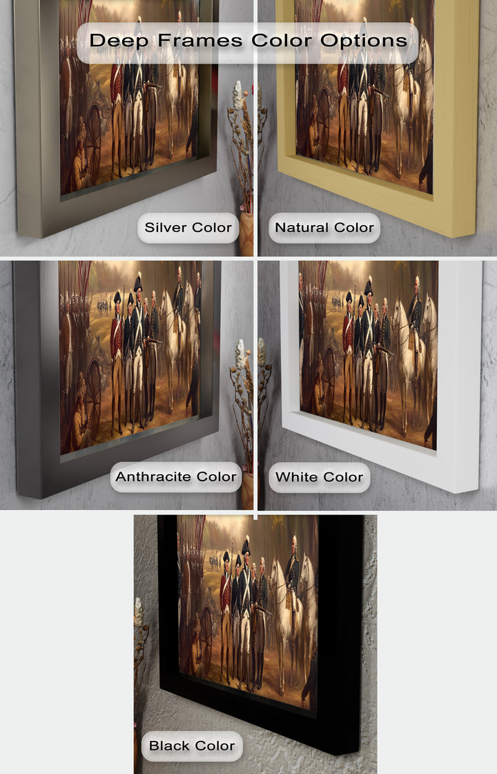 Revolutionary March – American Army Oil Painting