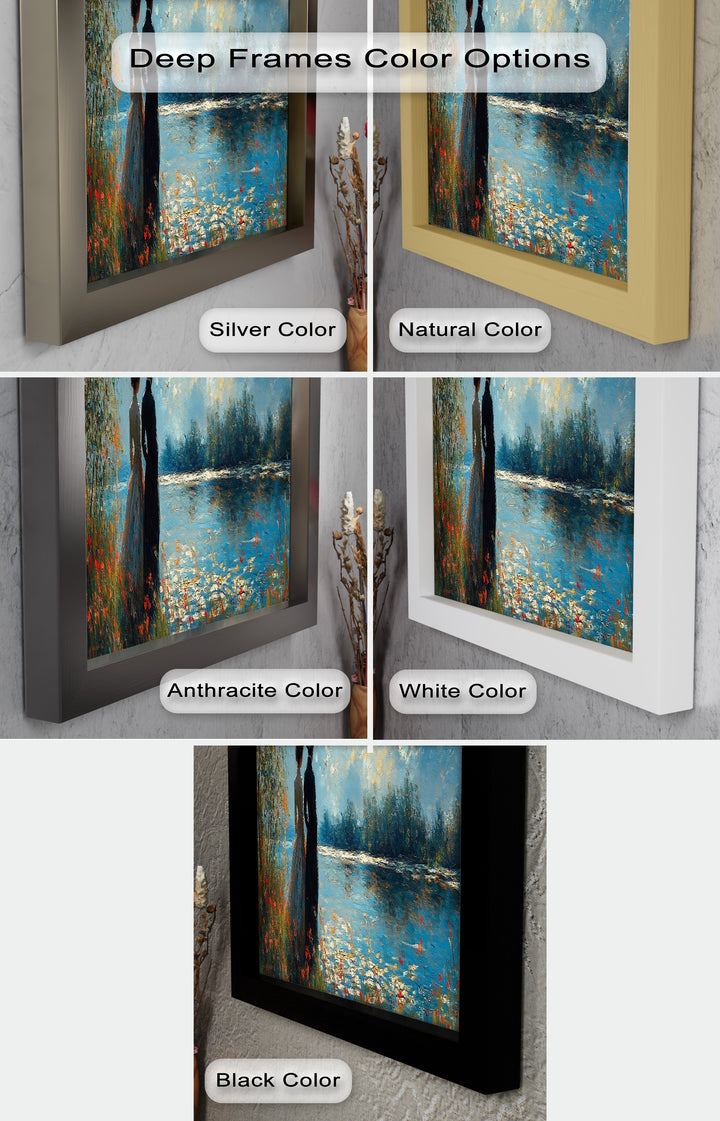 Romantic Riverside - Impressionist Oil Painting